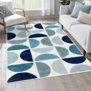 Lahome Boho Area Rug for Bedroom-3x5 Blue Rug Soft Ultra-Thin Classroom Rug, ...