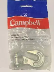 Campbell B5950424 1/4” (6mm) Clevis Grab Hook WLL 2600 lbs MADE IN USA