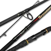 [Fiblink] Surf Spinning Fishing Rod 2 Piece/4 Piece Carbon Fiber Portable Travel Spinning Rod (10-Feet & 12-Feet & 15-Feet)