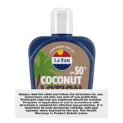Le Tan SPF50+ Coconut Sunscreen Lotion 125ml