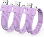 3 Pack [ Apple MFi Certified ]iPhone Charger 6ft,Long Lightning to USB Cable 6 Feet,Fast Apple Charging Cable Cord 6 Foot for iPhone 14/14 Max/13Pro Max/12Mini/11Pro/11/XS/XR/8/7/6s/iPad,Air Original