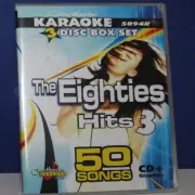 CHARTBUSTER KARAOKE 3 CD+G THE EIGHTIES HITS#3 NEW Box 5094 w/SONG LIST