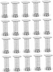 Alipis 20pcs Spring Base Decor Spring Base Car Bobblehead Silver Stainless Steel