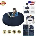 High-Quality 6FT Bean Bag Cover in Navy Blue - Ideal for Comfortable Lounging