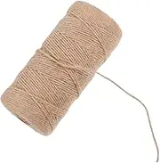 Didiseaon 1 Roll Natural Jute Twine and Resilient for Craft Projects Gardening Wrapping and Holiday Decorations Lightweight and Easy to Work