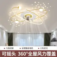 在飛比找樂天市場購物網優惠-優購生活~2022新款搖頭客廳吸頂風扇燈吊扇燈臥室餐廳主臥大