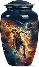 Basketball Urns for Human Ashes - Cremation Urn for Women & Men - Burial & Funeral Decorative Urn - Tribute for Loved Ones - 10 Inch - Blue Urns