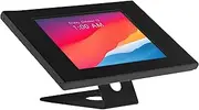Mount-It! Anti-Theft Tablet Kiosk, Locking Tablet Enclosure with Counter Top and Wall Mount Base, Universal Enclosure for iPads Gen 7, 8, 9 and 10, iPad Pro, iPad Air, Black