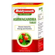 Baidyanath Ashwagandha Tablet,Boosts Immunity,Antioxidant,Rejuvenate mind,60tabs