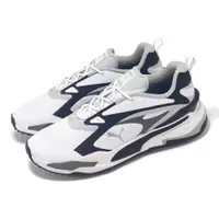 在飛比找ETMall東森購物網優惠-Puma 高爾夫球鞋 GS-Fast 男鞋 白 藍 防水鞋面