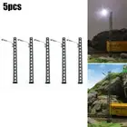 Model Railway Lights with LED Lamps 5Pcs Lattice Mast Light for H0 Gauge Layout