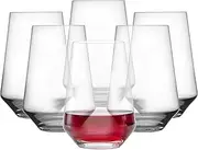 Schott Zwiesel Tritan Crystal Glass Pure Barware Collection Stemless Bordeaux Red Wine Glass, 18.5-Ounce, Set of 6