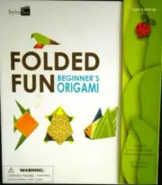 Folded Fun Beginner Origami Kit Book Papers Googly Eyes Instructions 6+ Yrs New