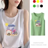 在飛比找蝦皮購物優惠-Summer Time cotton tee 女士夏季新款無