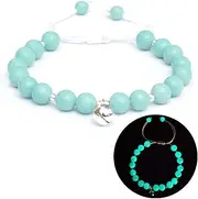 [AROUROUA] Firefly Beads Bracelet for Women Protection Bell Bracelet Crystals Bracelet for Women Luminous Bead Healing Crystals Bracelets, generic, 玻璃, no gemstone