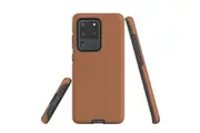 For Samsung Galaxy S20 Ultra Case, Armour Back Cover, Brown