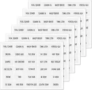 180Pcs Waterproof Clear Labels for Travel Size Bottles, Cosmetic Jars, Bathroom Beauty Organization, Removable Stickers for Refillable Bottles, Lotion Cream Body Wash Shampoo