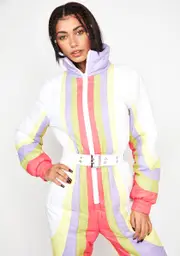 [dELiA*s by Dolls Kill] Rainbow Rider Colorblock Snowsuit