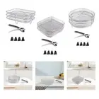 Air Fryer Rack Baking Basket Pan Oven Grill Tray Fits All