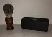 HARYALI LONDON Shaving Brush Soap Lather Wooden Handle & Silver Tip Badger Hair