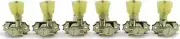 Kluson 3 Per Side Revolution Series G-Mount Non-Collared Tuning Machines Nick...