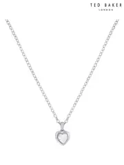 Ted Baker Silver Tone HANNELA: Crystal Heart Pendant Necklace (D09166) | $69