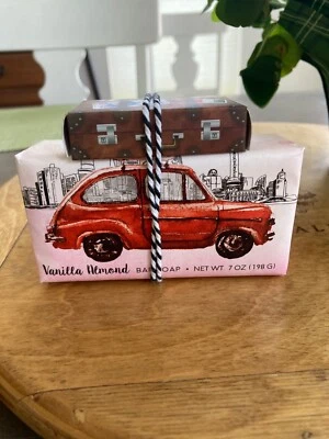 CST Commonwealth Vanilla Almond Bar Soap 7 oz. + Travel Size Bar