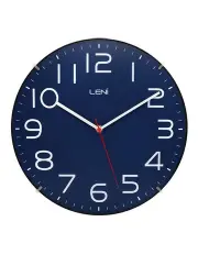 [LENI] Classic Analogue Round Hanging Wall Clock 30cm in Navy