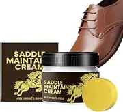 [Generic] Saddle Conditioner For Leather,100g Leather Preservative Cream | Saddle Leather Soap With Applicator Sponge For Luggage, Holsters, Bridles, Tooled Leather