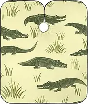 Alligators Yellow Barber Color Cape, Hair Dye Cape Washable, Hair Salon Capes Clients, Alligators Yellow