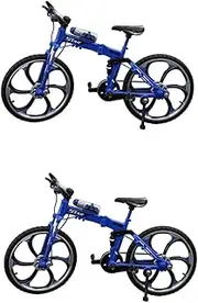 Vaguelly 2pcs Miniature 1:10 Scale Bike Model Alloy Decor Ornaments Perfect for Collection