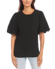 Karen Kane Textured Puff Sleeve Top