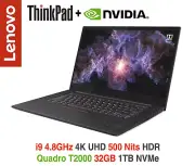ThinkPad P1 i9 4.8GHz T2000 4K UHD HDR 500 Nits 32GB 1TB IR On-site+ADP Warranty