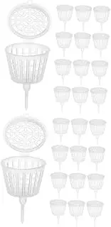GANAZONO 2sets Stainless Steel Bonsai Fertilizer Basket Easy Insertion Design Fertilization Tool Garden Supply 30pcs*2