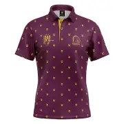 NRL 'Mulligan' Golf Polo - Brisbane Broncos - Adult - Mens - Polo