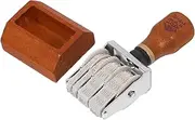AUTSUPPL Date Stamper Day Month Year Portable Office Stamps Retro Roller Stamp for Library Planner Signature Scrapbooking