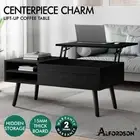 ALFORDSON Coffee Table Lift Up Wooden Top Laptop Desk Hidden Storage Shelf