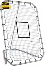 Baseball Rebounder Net - Baseball Pitchback Net + Throwing Trainer - All Angle