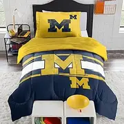 Northwest NCAA Michigan Wolverines Comforter & Sham Set Twin/Twin XL