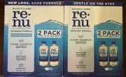 2 RENU BAUSCH & LOMB 2 PACK MULTI PURPOSE SOLUTION ADVANCED FORMULA CONTACT 5/25