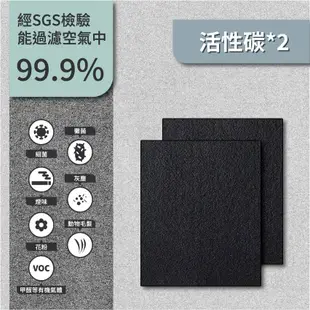適用Coway AP-1512HH AP-1512HHW 1512 AP1512 旗艦環禦型空氣清淨機HEPA活性碳濾網