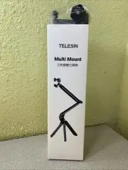 TELESIN Selfie Stick Tripod Handle Grip for GoPro Phone DJI 360 Ball Joint Black