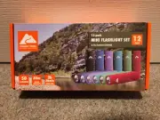 Ozark Trail 12-pack Mini LED Flashlight Set - 50 Lumens, 6 Colors + 36 batteries