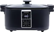 Morphy Richards 6.5Litre Rectangle Digital Slow Cooker - Matte Black