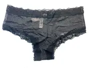 NWT Victoria's Secret THE LACIE Sequin Posey Mesh Cheeky Panty Medium