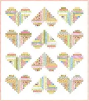 FOR YOUR LOVE - 58" x 51" - Quilt-Addicts Pre-cut Patchwork Quilt Kit