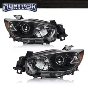 Fit For 2013-2016 Mazda CX-5 Black Projector Headlights Driver Passenger Side (for: Mazda)
