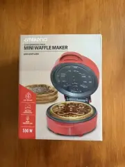 Mini Gingerbread Man Waffle Maker - Nonstick, Festive Holiday Treats!