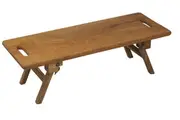 Davis & Waddell Breakfast Tray Collapsible Legs Wooden Breakfast in Bed Tray