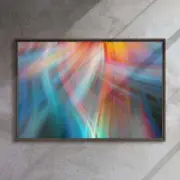 Colorful light abstract 36x24-Framed Canvas Print